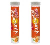 Vitascorbol Vitamine C 1000mg Lot de 2 x 20 comprimés effervescents