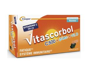 Vitascorbol Vitamine C 500 + Zinc + Vitamine D 30 Capsules