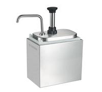 VITASUNHOW Pompe à sauce en acier inoxydable | Station de condiments de qualité alimentaire pour cuisine et restaurant | ketchup, vinaigrette, sauce soja, vinaigre, mayonnaise (JLT-1002S)