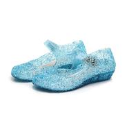 VITATA Chaussures Enfant Reine des Neiges-Sandales Pailletées Confortables pour l’Été Bleu 30