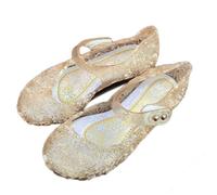 VITATA Chaussures Enfant Reine des Neiges-Sandales Pailletées Confortables pour l’Été Jaune 25