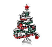 VITAU Breastpin Strass Arbre De Noël Broche Pin Femmes Breastpin Bijoux Cadeau De Noël Broche Femmes Fille Nouvel an