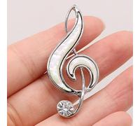 VITAU Broches Note de Musique Forme Alliage Broches pour Fille Femmes Fête Mariages Costume Manteau Accessoires Bijoux