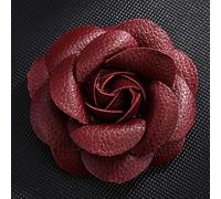 VITAU Corsage de Fleurs artificielles en Cuir pour Femmes Broche Broches Broche Pendentif Accessoires de Bijoux Faits à la Main