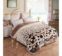 VITAU Couvertures pour Lits Hiver Chaud épais Couverture King Size Couvre-lit sur Le lit Doux Jeter des couvertures