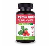 Vitavea Complément alimentaire Acérola 1000 mg Vitamine C Tonus & Vitalité 30 gummies