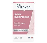 Vitavea Bien-être - Acide Hyaluronique 200mg - Souplesse & Éclat - 1 mois | Souplesse & Élasticité Peau - Dosage Optimal 200mg - Issu Fermentation Végétale - Fabriqué en France