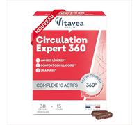 Vitavea bien-être - Circulation Expert 360 - Complément Alimentaire Jambes Légères & Circulation Sanguine - Vitamines C, E, B6 & Plantes - 30 Gélules - Fabriqué en France