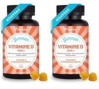 Vitavea Bien-être - Gummies Vitamine D, 1000UI - Immunité & Os - 1 mois (Lot de 2)