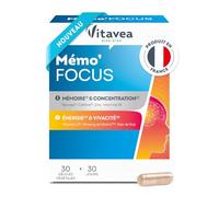 Vitavea Bien-être - Mémo'Focus - Bacopa Caféine Mémoire & Énergie - 1 mois
