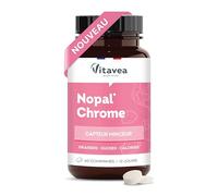 Vitavea Bien-Être - Nopal Chrome - Complément alimentaire minceur, perte de poids - Capteur graisses, sucres & calories - 60 comprimés - 12 jours de cures - Frabriqué en France