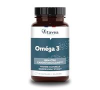 Vitavea Bien-être - Oméga 3 - Huile de Poissons Sauvages Qualité Premium - Source d'EPA et DHA et Vitamine E - Bien-être cardiovasculaire - 70 Capsules - 35 jours de cure - Fabriqué en France