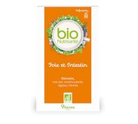 Vitavea BioNutrisanté - Infusion Foie et Intestin BIO 100% naturelle - 20 sachets - Ballonnements - Romarin, Anis vert, Menthe poivrée, Réglisse, Chicorée - Vitavea