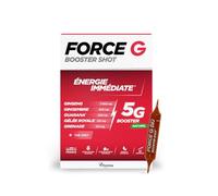 Vitavea Force G Booster Shot Naturel - Complément alimentaire énergie - Ginseng, Gingembre, Guarana, Gelée Royale, Grenade, Caféine - 7 actifs renforcés - 10 ampoules - Fabriqué en France - Vitavea
