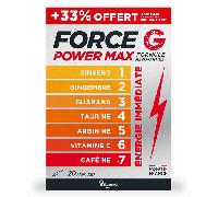 Vitavea Complément alimentaire Force G Power Max – Booster énergie 7 actifs – 20 ampoules