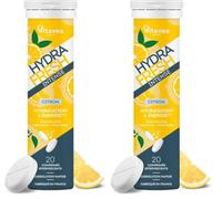 Vitavea HydraFresh - Pastilles hydratation Effervescentes Intenses - Magnésium, Électrolytes, Calcium, Vitamines C et B - Complément alimentaire énergie Saveur Citron - Fabriqué en France (Lot de 2)