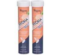 Vitavéa Hydrafresh Saveur Pêche Hydratation & Énergie Comprimés Effervescents 2x20 pc(s)