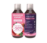 Vitavea Manhaé Draineur Expert Goût Cassis Sirop 500x2 ml