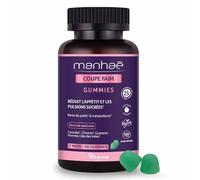 Vitavea - Manhaé - Gummies Coupe Faim sans Sucres - Complément Alimentaire Minceur - Coupe Faim, Satiété, Perte de Poids et Métabolisme - Guarana, Chrome, Caroube - 60 Gummies - 1 Mois