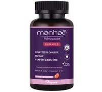 Manhaé – Gummies Ménopause – Pollen BIO, Vitamine E & B2 – Fruits rouges – 60 gummies