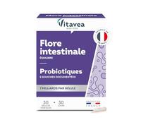 Vitavea - Suprabiotique® - Probiotique Flore Intestinale, Equilibre du Microbiote, Digestion - Ferments Lactiques - Lactobacillus & Bifidobacterium - 30 gélules végétales - 1 mois - Fabriqué en France