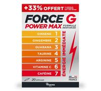 Vitavea Santé - Force G Power Max- Ginseng Guarana - Cure 20 jours