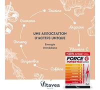 Vitavea Santé - Force G Power Max- Ginseng Guarana - Cure 20 jours (Lot de 2)