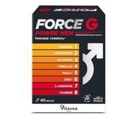 Vitavea Santé - Force G Power Men - Ginseng Maca Zinc - Cure 1 mois | Vitalité - Bien-être - Zinc, Maca, Ginseng, Tribulus, Arginine, Taurine - Fabriqué en France