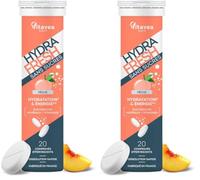 Vitavea Santé - HydraFresh Pêche - Électrolytes & Vitamines - 10 comprimés (Lot de 2)