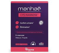 Vitavea Complément alimentaire Manhae Cys Mannose D-mannose Hibiscus 10 sticks (5 jours)