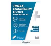 Vitavea Triple Magnésium 300 mg Fatigue, stress et nervosité - 45 comprimés