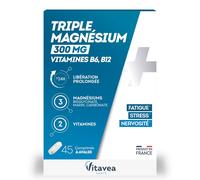 Vitavea Triple Magnésium 300 mg Fatigue, stress et nervosité - 45 comprimés