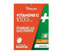 Vitavea Vitamine C 1000mg Energie 24 comprimés effervescents Saveur framboise