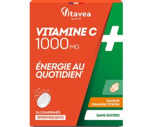 Vitavea Vitamine C 100mg Saveur Citron 24 Comprimés Effervescents