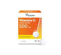 Vitavea - Vitamine C 500mg effervescent- Tonus et Energie - Complément Alimentaire Fatigue et Système immunitaire - 28 comprimés effervescent - Saveur Orange - Sans sucres ajoutés - Fabriqué en France