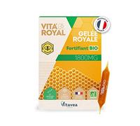 Vitavea - Vita'Royal Fortifiant BIO - Fortifiant, Bienfaits Naturels de la Ruche - Gelée royale 1800 mg hautement dosée - 10 ampoules - Fabriqué en France