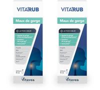 VITAVEA Vita'Rub Maux de Gorge Spray 2x15 ml