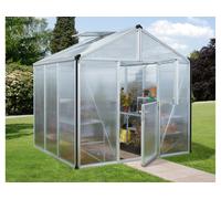 Vitavia Serre de jardin Zeus (HKP16mm, Aluminium anodisé, 6,2 m²)