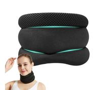 Vitavix Neck Support Anti Ronflement, Vitavix Collier Cervical, minerve cervicale Hommes Femmes, Convient pour Un Tour de Cou Jusqu'à 38-55 cm, Réglable, Noir