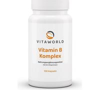 Vitaworld Complexe de vitamines B | 100 gélules | les 8 vitamines B | hautement dosées | fabriqué en Allemagne | végétalien