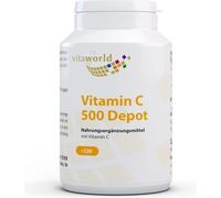Vitaworld Vitamine C 500 Depot | 120 gélules | avec effet à long terme | hautement dosé | vegan