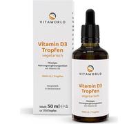 Vitaworld Vitamine D3 gouttes 1.000 I.U. | 50 ml | haute biodisponibilité | facile à doser | pack familial
