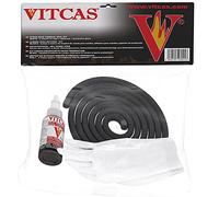 Vitcas Fire Corde de Remplacement pour poêle Noir 8 mm