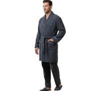 Viterbo Biancheria LMW00326 Veste de chambre d'hiver en microfibre douce pour homme