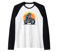 Vitesse et rugissement s'unissent avec ce costume de cavalier de dinosaure Manche Raglan