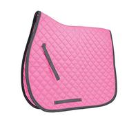 vitesse hy Pro Selle Tapis - Rose avec Cordon Noir Binding - Pony