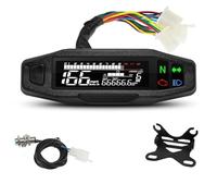 Vitesse Odomètre Compteur de numérique universel pour moto, tachymètre à LED, tableau bord, affichage du compteur, support en Y