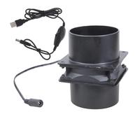 Vitesse réglable USB Alimenté par USB Ventilateur Inline Duct Connecteur 73 mm pour ateliers électroniques Tentes d'installations Canal USB avec contrôleur de vitesse