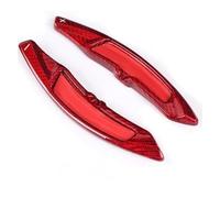 Vitesses à Palettes Lame de Voiture Compatible Avec Pour Macan Pour Panamera 911 981 Pour Carrera Extension De Volant Palette De Changement De Vitesse En Fiber De Carbone D6006(Type C Red)