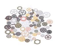 Vitesses Punk à Vapeur, Charme en Alliage Pendre Horloge Monteur de Roue Vintage Squelette Métallique Squelette Steampunk Watch Engrenage Décoration Suspendue, Pack de 100 G avec Nombreuses Tailles